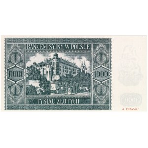 Gouvernement général, 1 000 zl 1941, Krakowiak