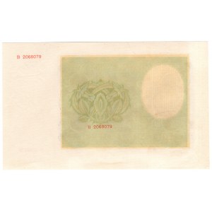 Gouvernement général, 500 zlotys 1940, série B, tirage inachevé