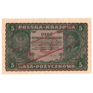 5 marek polskich 1919, II SERIA CX, WZÓR