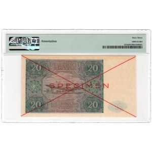 20 zloty 1946, series A, SPECIMEN
