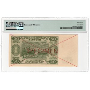 50 zloty 1948, série AA, SPÉCIMEN