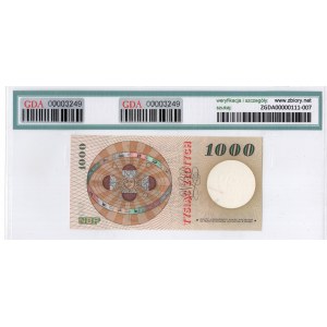 1000 złotych 1965, seria S, WZÓR