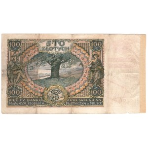Generalne Gubernatorstwo, 100 złotych 1934 CB., FAŁSZYWY przedruk okupacyjny