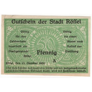 Reszel (Rössel), 50 fenig 1920