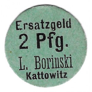 Katowice (Kattowitz), 2 pfennig L.Borinski