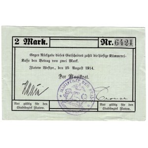 Flatow (Złotów), 2 marki 1914