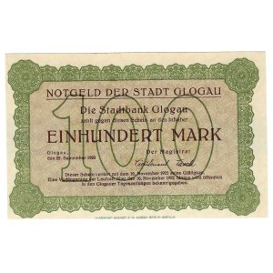 Glogow (Glogau), 100 mark 1922