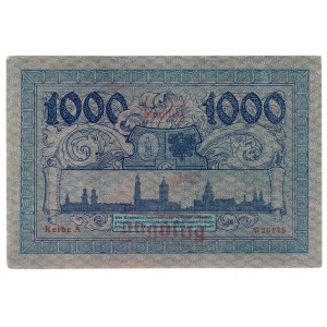 Glogow (Glogau), 1 000 marks 1922 - UNGÜLTIG