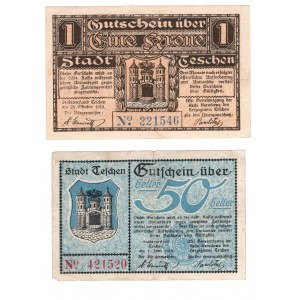 Cieszyn (Teschen), ensemble de 2 pièces