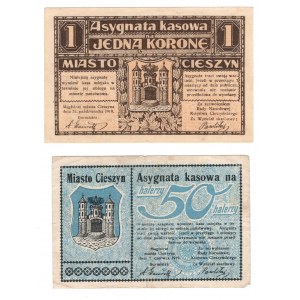Cieszyn (Teschen), ensemble de 2 pièces