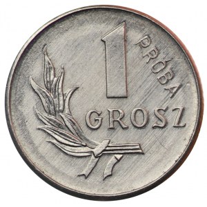 République populaire de Pologne, 1 grosz 1949, échantillon NIKIEL