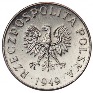 République populaire de Pologne, 1 grosz 1949, échantillon NIKIEL