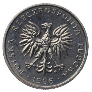PRL, 50 grošů 1986, vzorek NIKIEL