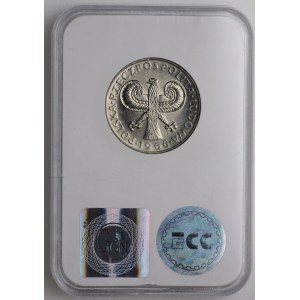 PRL, 10 zloty 1966, échantillon NIKIEL - Petite colonne