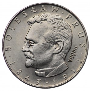 PRL, 10 złotych 1975, próba NIKIEL - Bolesław Prus