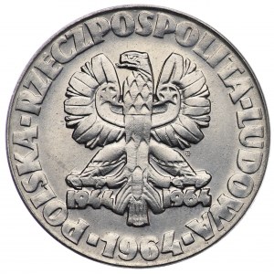 République populaire de Pologne, 20 zlotys 1964, échantillon NIKIEL - Clé, Sierp et Truelle
