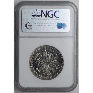 PRL, 20 zloty 1964, échantillon NIKIEL - femme avec du grain