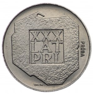 PRL, 20 złotych 1974, próba NIKIEL - XXX lat PRL