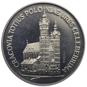 PRL, 20 zloty 1981, échantillon NIKIEL - Église Sainte-Marie de Cracovie
