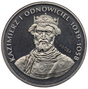 People's Republic of Poland, 50 zloty 1980, NIKIEL sample - Kazimierz I Odnowiciel