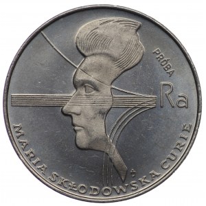 PRL, 100 złotych 1974, próba NIKIEL - Skłodowska-Curie, mały orzeł