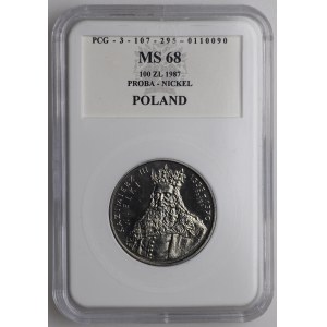 PRL, 100 Zloty 1987, NIKIEL Muster - Kasimir III. der Große