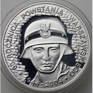 III RP, 10 PLN 2004 60e anniversaire du soulèvement de Varsovie
