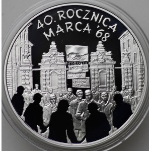 III RP, 10 PLN 2008 - 40e anniversaire de mars 68
