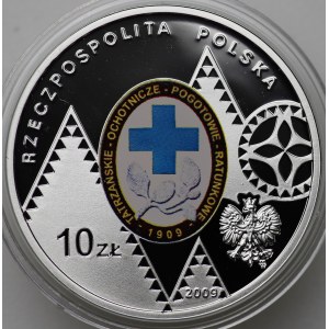 III RP, 10 złotych 2009, 100 Rocznica Powstania TOPR