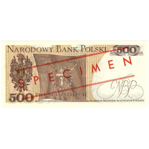 PRL, 500 zloty 1979, MODÈLE - No 0265*, série AZ 0000000