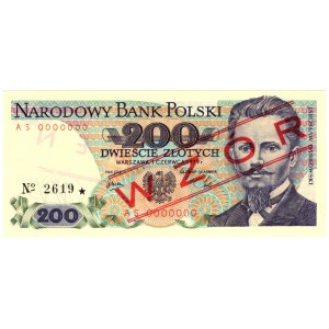People's Republic of Poland, 200 zloty 1979, MODEL - No 2619*, series AS 0000000