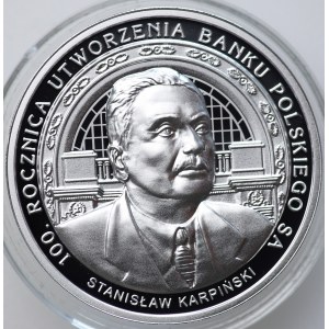 Troisième République, 10 zlotys 2024 - 100e anniversaire de la création de Bank Polski SA