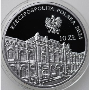 Troisième République, 10 zlotys 2024 - 100e anniversaire de la création de Bank Polski SA