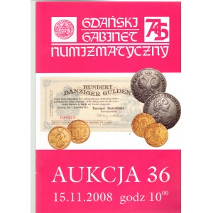 Aukční katalog Gdaňského numismatického kabinetu, aukce 36