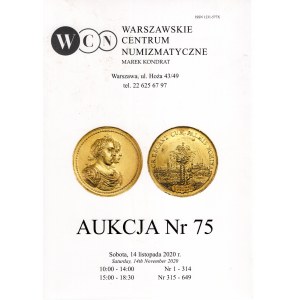 Catalogue de vente aux enchères WCN, vente 75