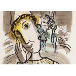 Marc Chagall (1887 Lozno near Vitebsk - 1985 Saint-Paul-de-Vence), Circus with a Yellow Clown (Le Cirque a Clown Jaune), 1967.