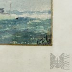 Nieznany Artysta (L. T., XX w.) - Obraz Chwała Marynarki Wojennej (1937 r.), Akwarela na Papierze