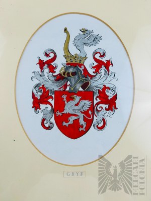 Andrzej A. Zbieranowski (XX w.) - Obraz Herb Gryf (1999 r.), Markery na Papierze