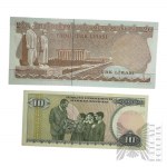 II Poł. XX w., Turcja - Dwa Banknoty 10 i 20 Lirów