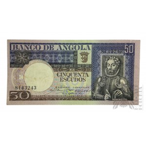 1973 r., Angola - Banknot 50 Escudos