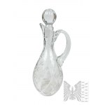 PRL (?) - Crystal Set of Cups, Bowls, Carafe, Large Sugar Bowl and Bottle Stopper