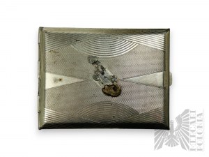 Circa 1946. - Metal Cigarette Box with Engraving - Poznan