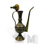 Zestaw Oświeconego: Mosiężny Ganesha z Misą i Stary Mosiężny Dzbanek