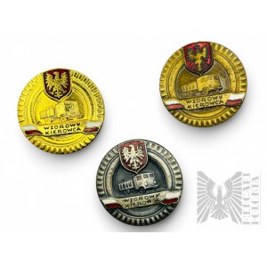 PRL - Zestaw Odznak Wzorowy Kierowca