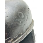 Pocz. XX w. (?) - Stary Skórzany Kask Futbolowy