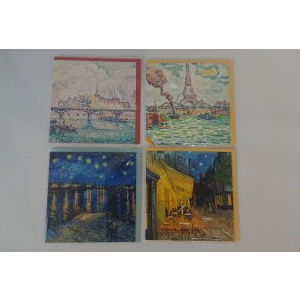 Zestaw pocztówek - postimpresjoniści (Vicent van Gogh, Paul Signac)