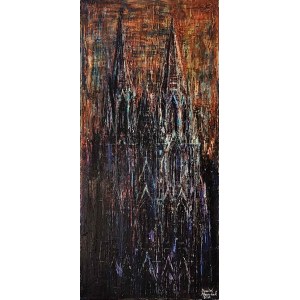 Dawid Masionek, L'alba sulla cattedrale di Colonia, 2025