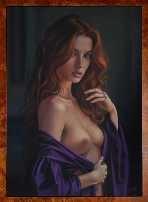 Catherine Rekiel, Half-act of a red-haired girl, 2024