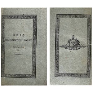 ŚWIĘCKI - OPIS STAROŻYTNEJ POLSKI 1828