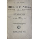 KORBUT - POLISH LITERATURE VOLUME I NICE COPY.
